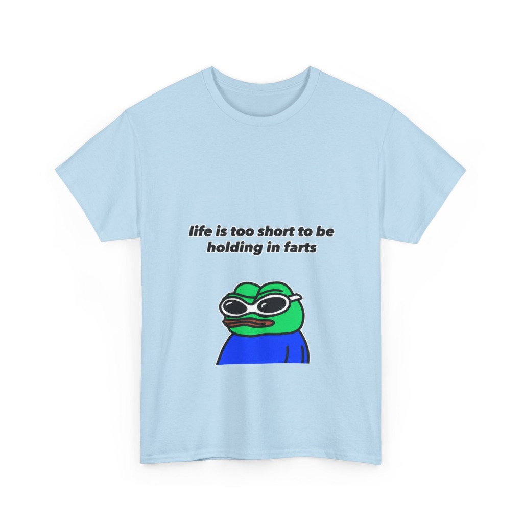 T-shirt: Pepe Frog 'Life's Too Short' Graphic Tee