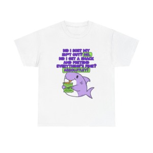 T-Shirt: Shark Eating Chips Funny Quote