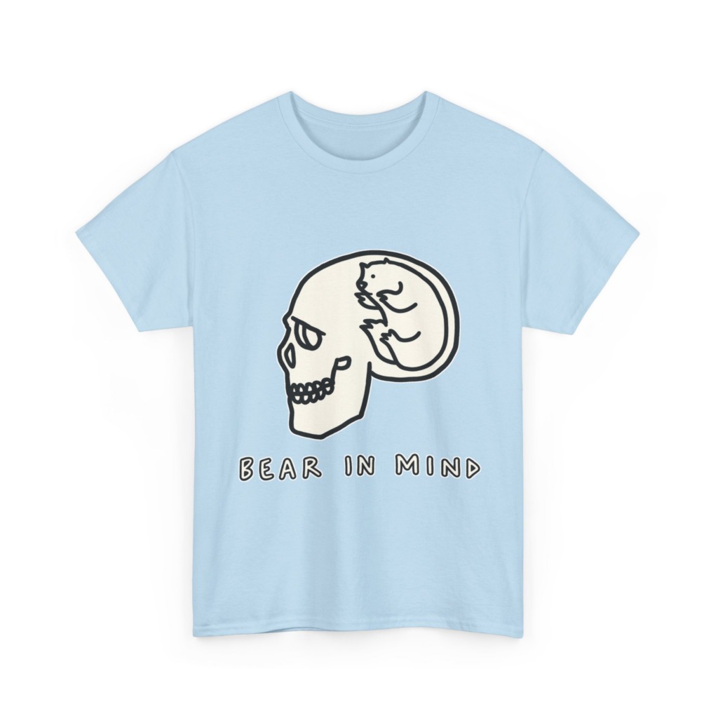 White Bear in Mind Skull Graphic T-Shirt