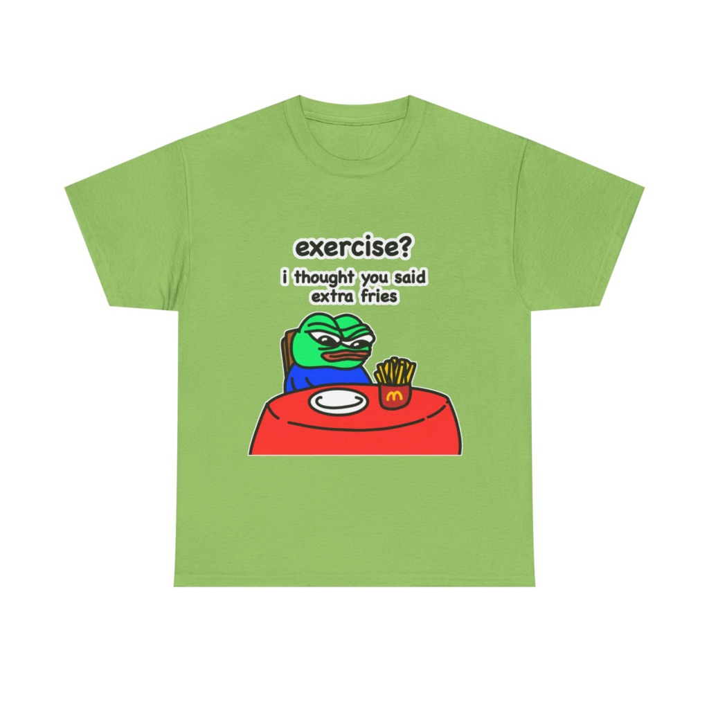Pepe the Frog 'Extra Fries' Graphic T-Shirt