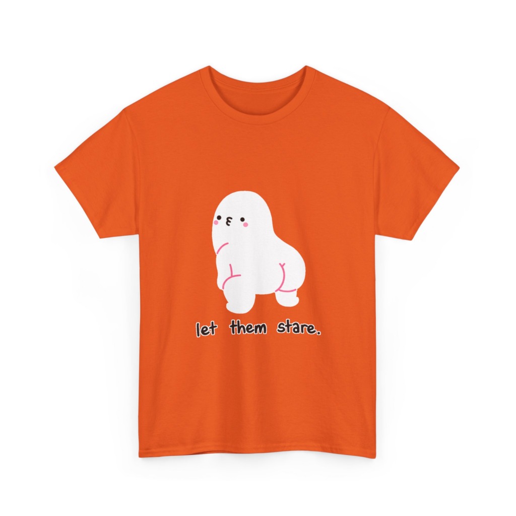 White "Let Them Stare" Creature Graphic Tee