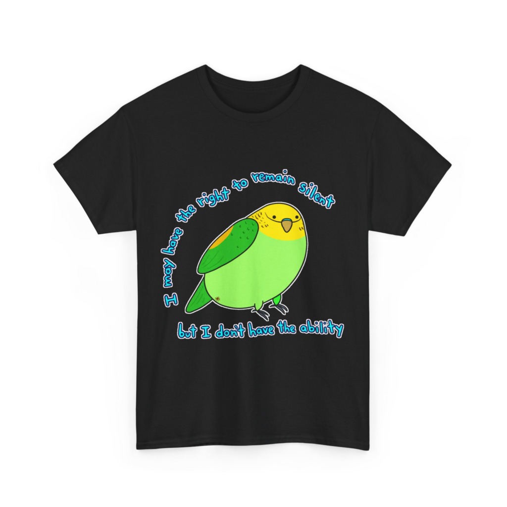 Silent Parrot Quote Graphic T-Shirt