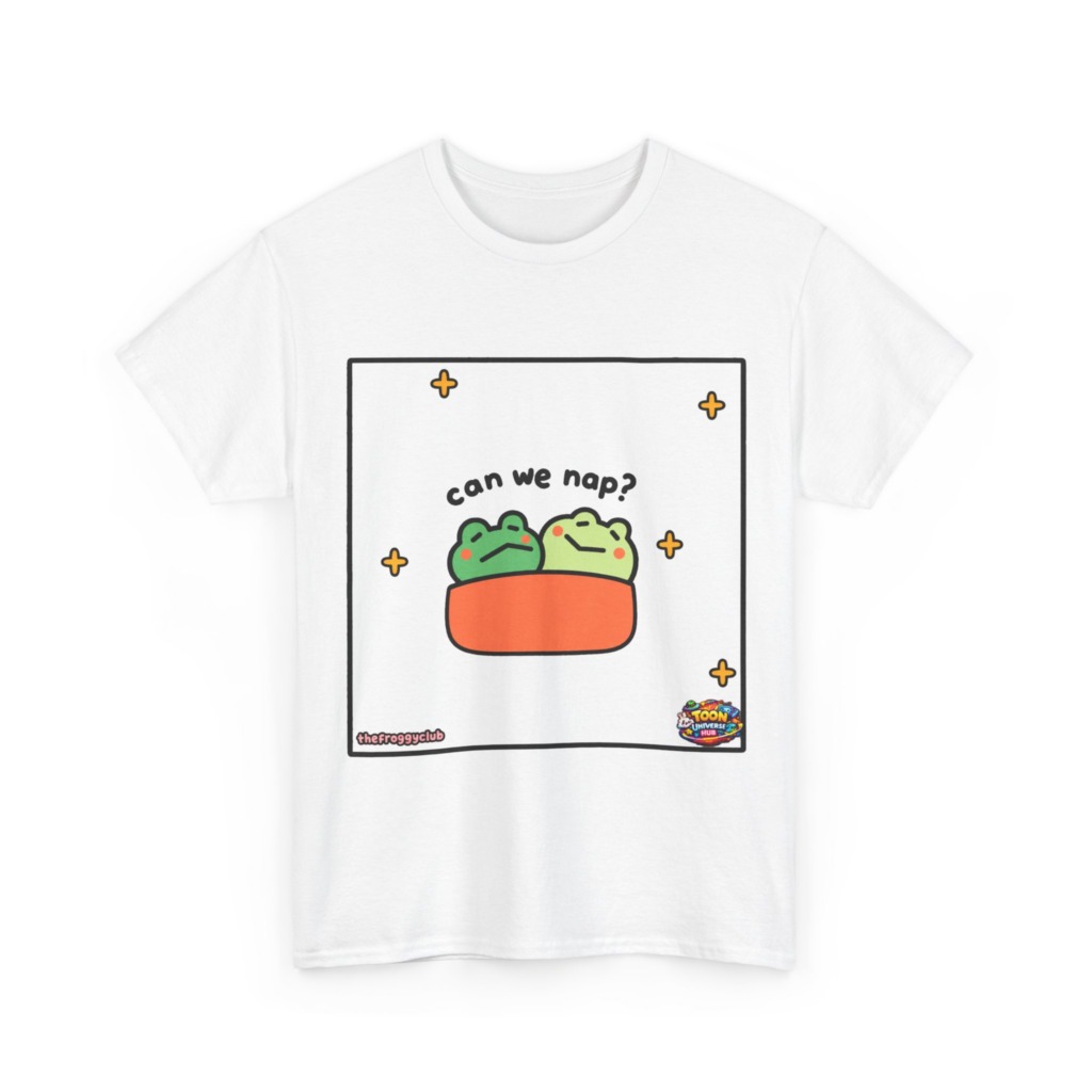 Napping Frogs 'Can We Nap?' Graphic T-Shirt