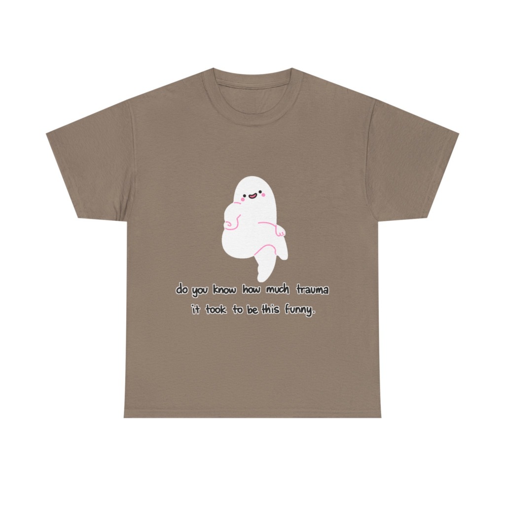 T-Shirt: Funny Ghost 'Trauma' Graphic Tee