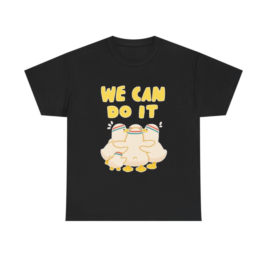 White 'We Can Do It' Duckling Huddle Graphic Tee