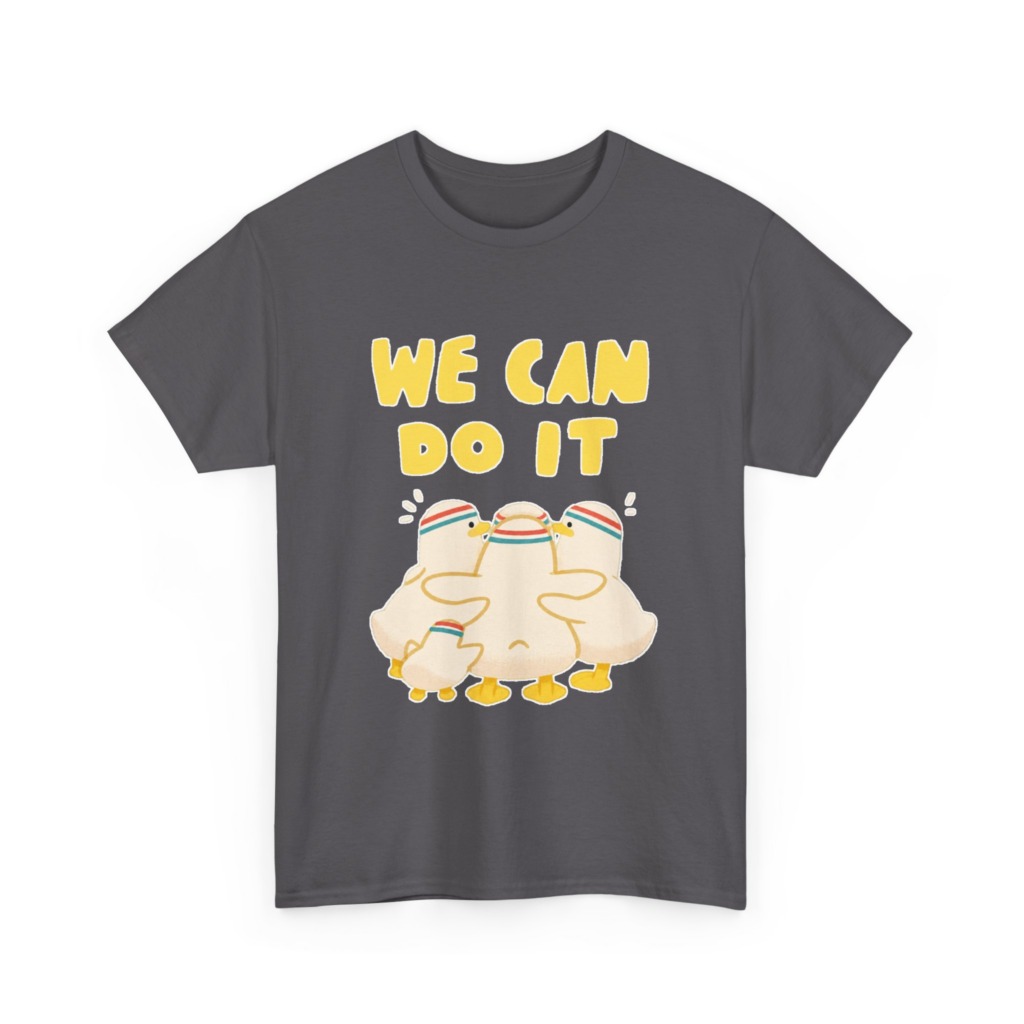 White 'We Can Do It' Duckling Huddle Graphic Tee