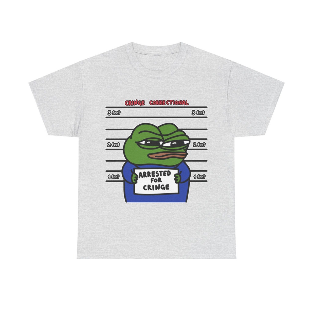 Pepe Frog Arrested for Cringe Mugshot T-Shirt