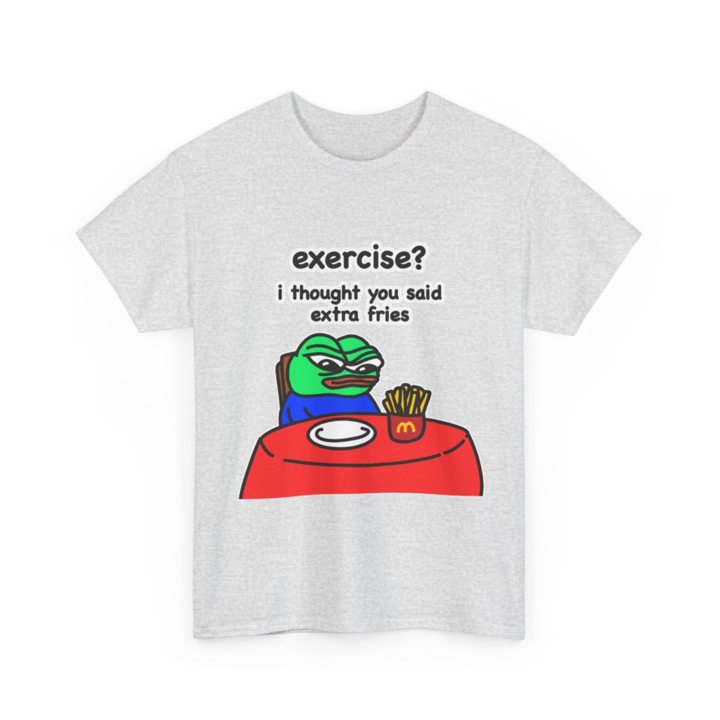 Pepe the Frog 'Extra Fries' Graphic T-Shirt