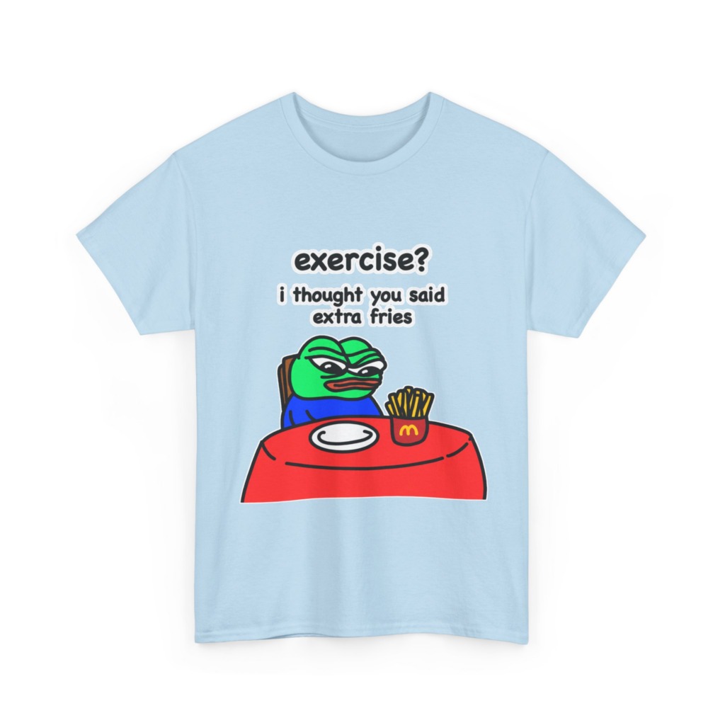 Pepe the Frog 'Extra Fries' Graphic T-Shirt