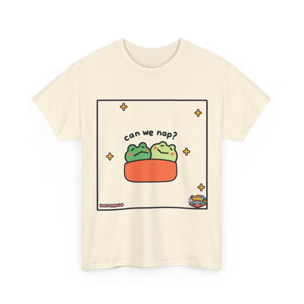 Napping Frogs 'Can We Nap?' Graphic T-Shirt