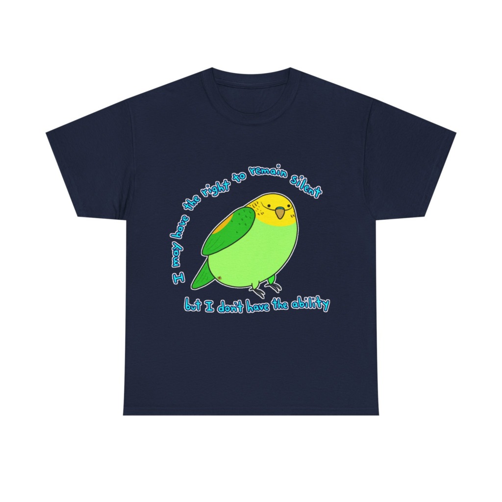 Silent Parrot Quote Graphic T-Shirt