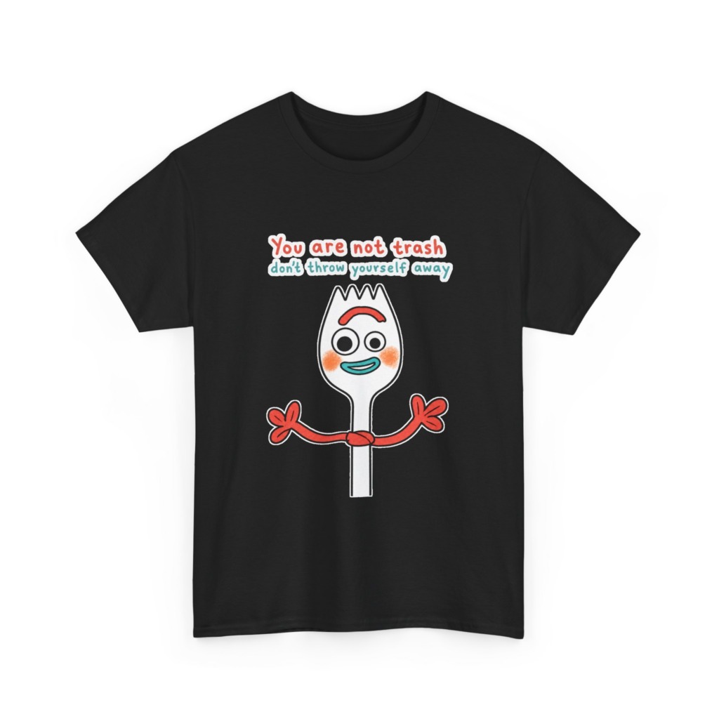 Forky 'You Are Not Trash' Graphic T-Shirt