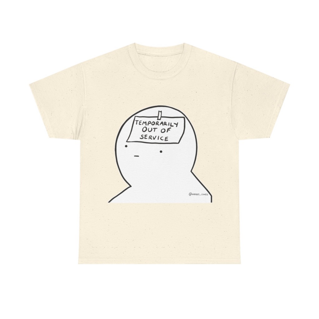 Graphic T-Shirt: Temporarily Out of Service Head