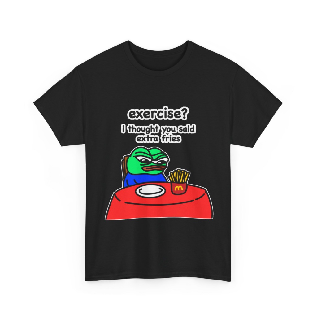 Pepe the Frog 'Extra Fries' Graphic T-Shirt