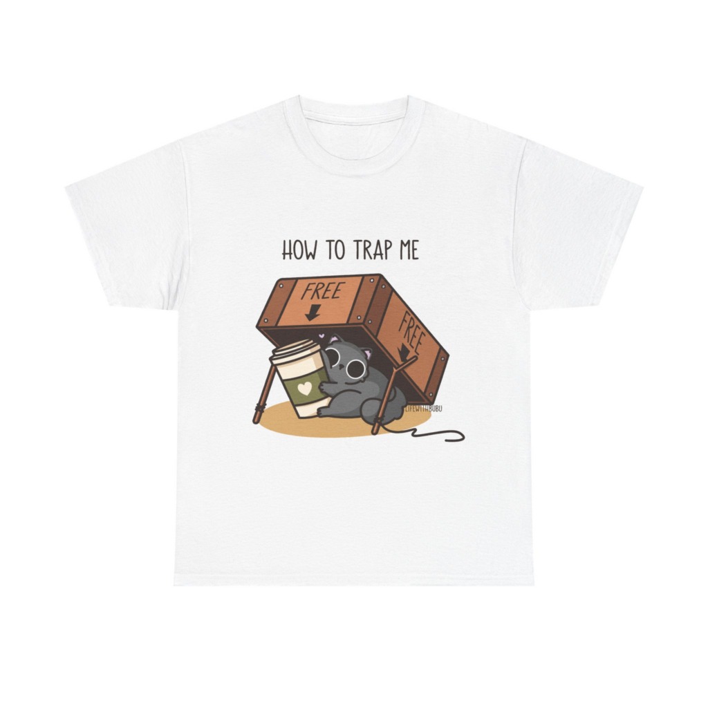 How to Trap Me Coffee Cat Graphic Tee