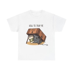 How to Trap Me Coffee Cat Graphic Tee