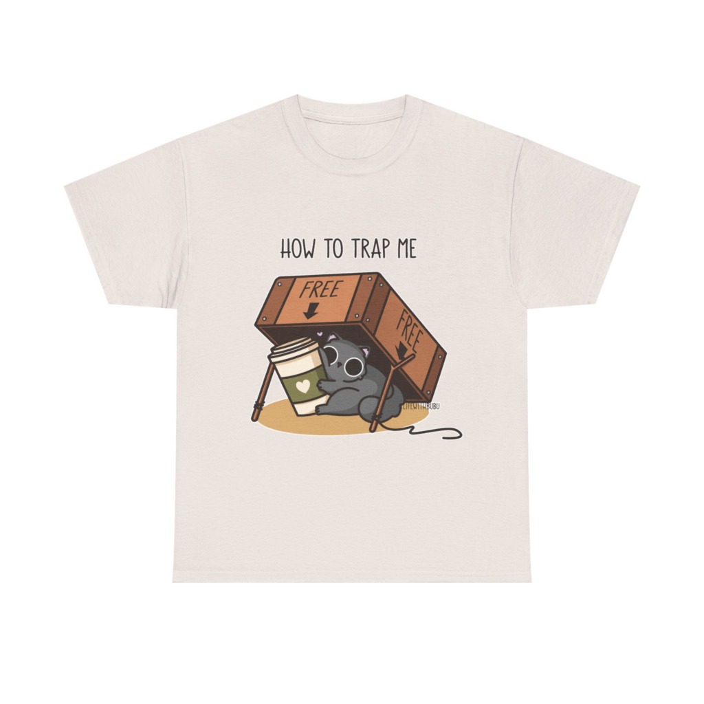 How to Trap Me Coffee Cat Graphic Tee