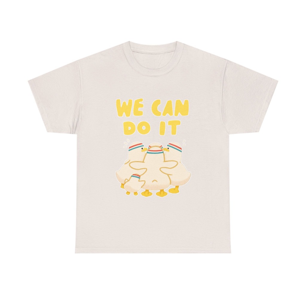 White 'We Can Do It' Duckling Huddle Graphic Tee