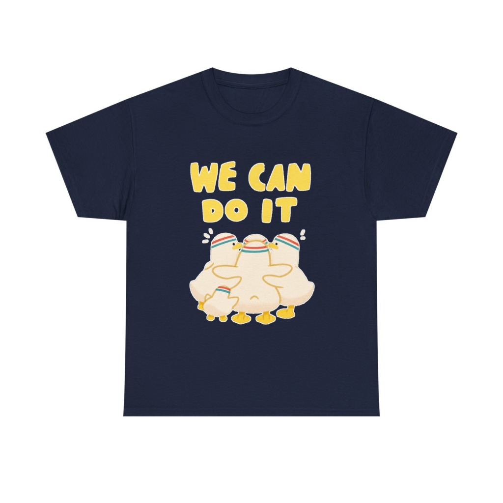 White 'We Can Do It' Duckling Huddle Graphic Tee