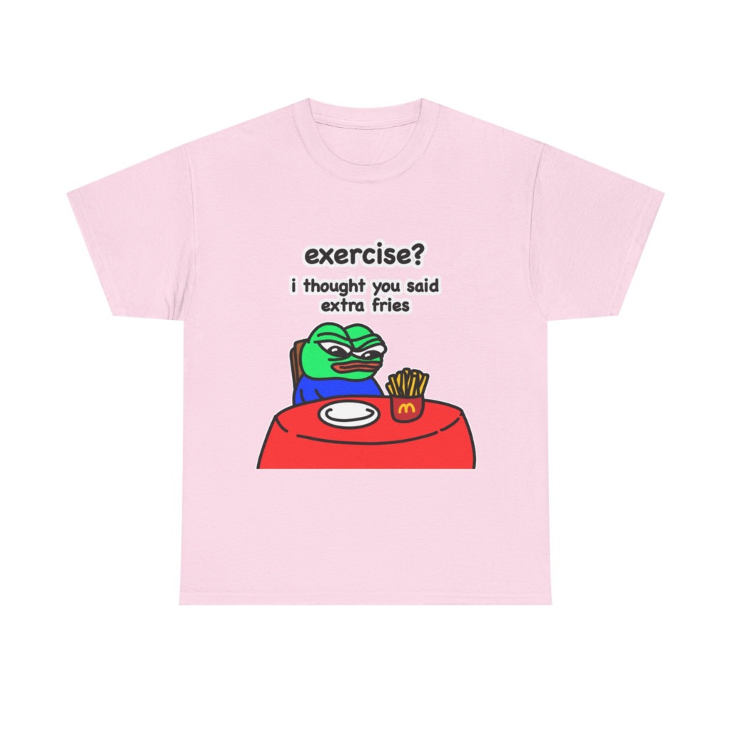 Pepe the Frog 'Extra Fries' Graphic T-Shirt