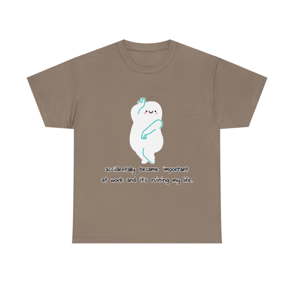 White "Accidentally Important" Graphic Tee