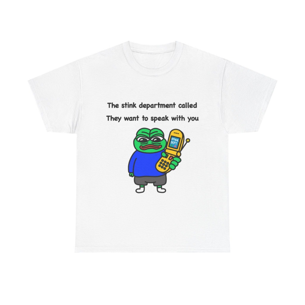 T-Shirt: Pepe Frog 'Stink Department' Call Graphic