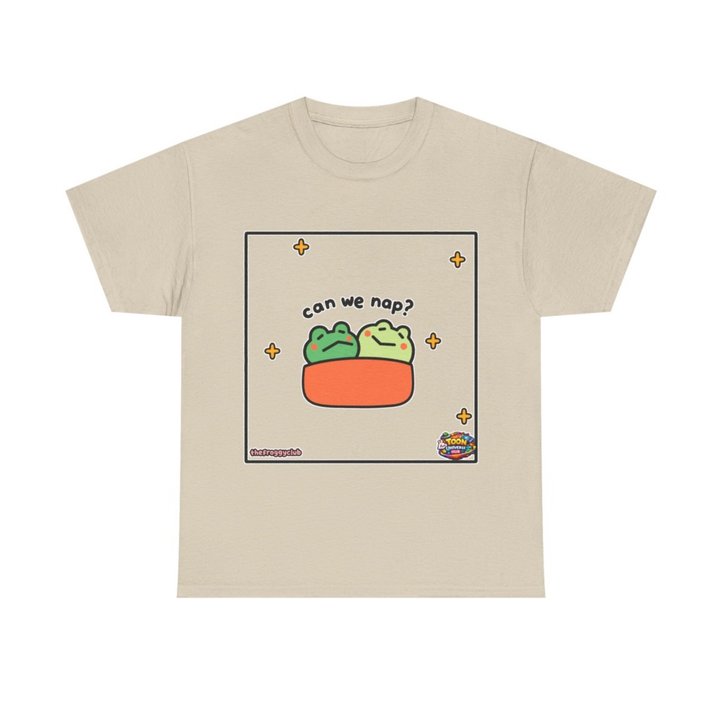 Napping Frogs 'Can We Nap?' Graphic T-Shirt