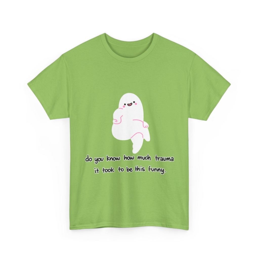T-Shirt: Funny Ghost 'Trauma' Graphic Tee