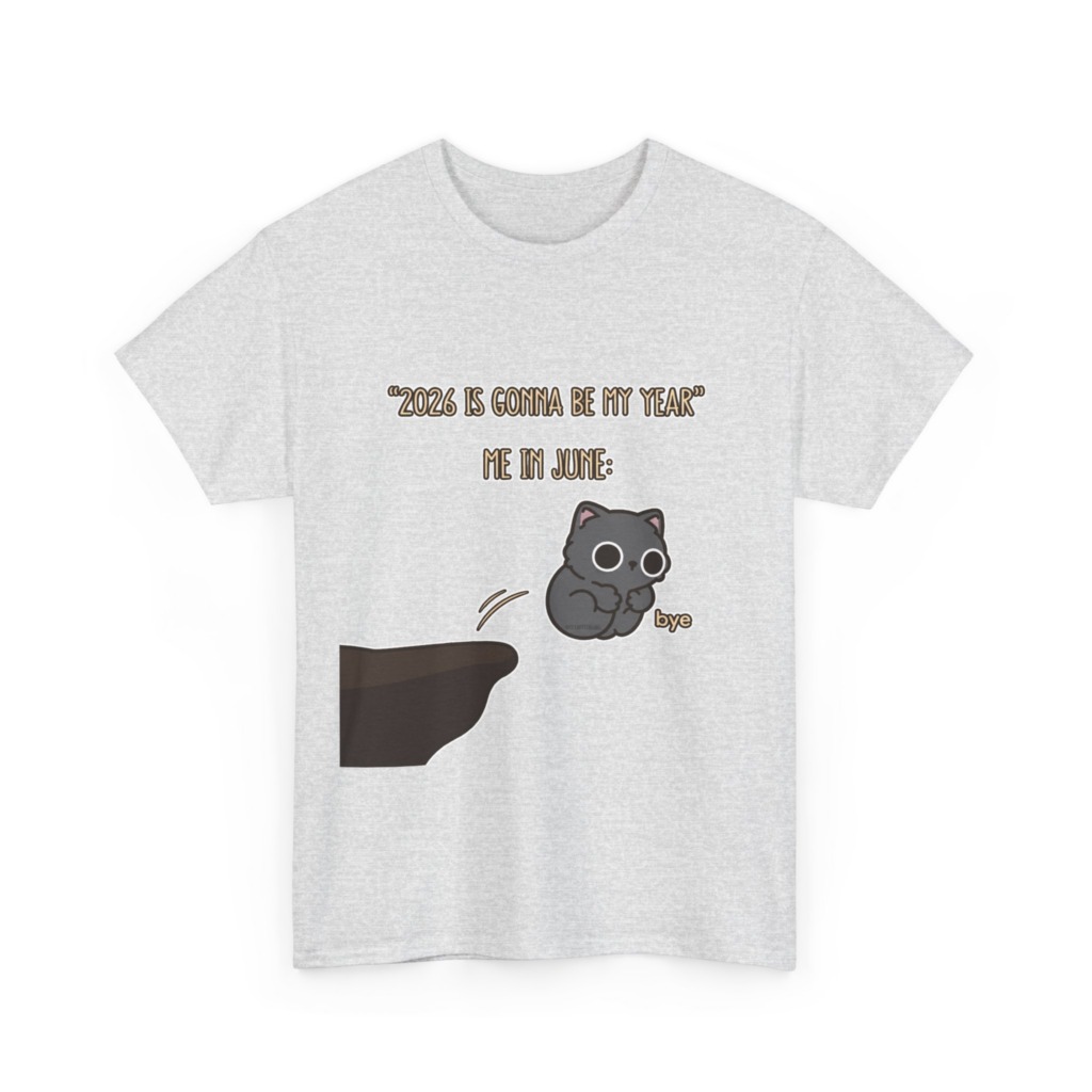 T-Shirt: '2026 Is My Year' Bubu Cat Meme Print