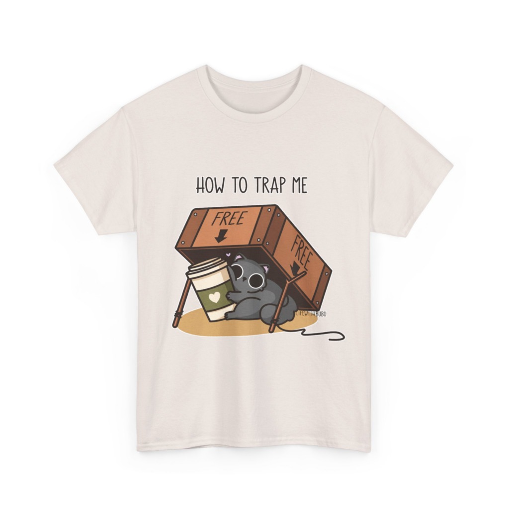How to Trap Me Coffee Cat Graphic Tee