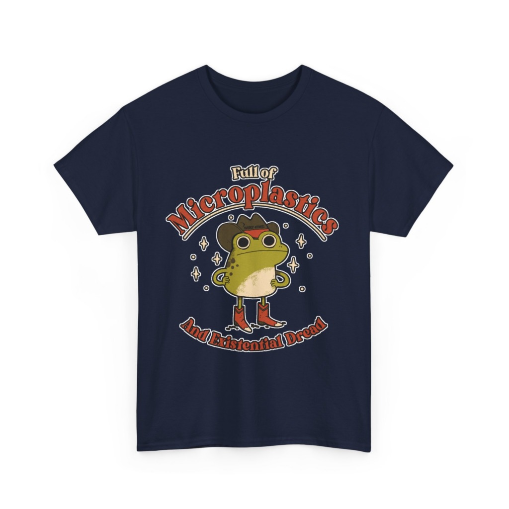 T-Shirt: Cowboy Frog Microplastics Graphic