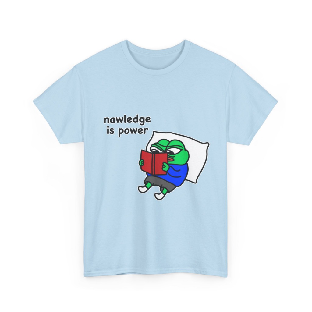 Pepe Frog 'Nawledge is Power' Graphic T-Shirt