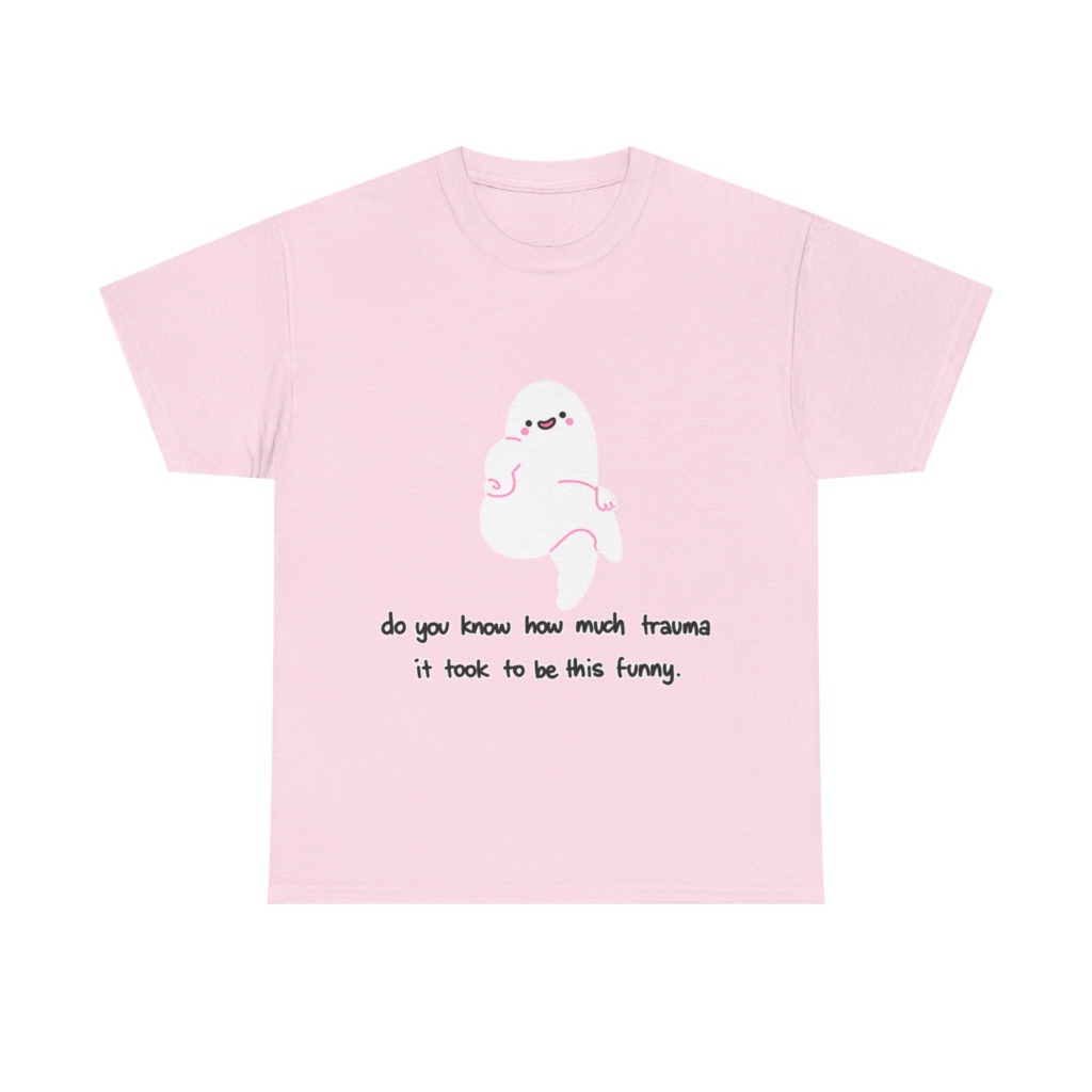 T-Shirt: Funny Ghost 'Trauma' Graphic Tee