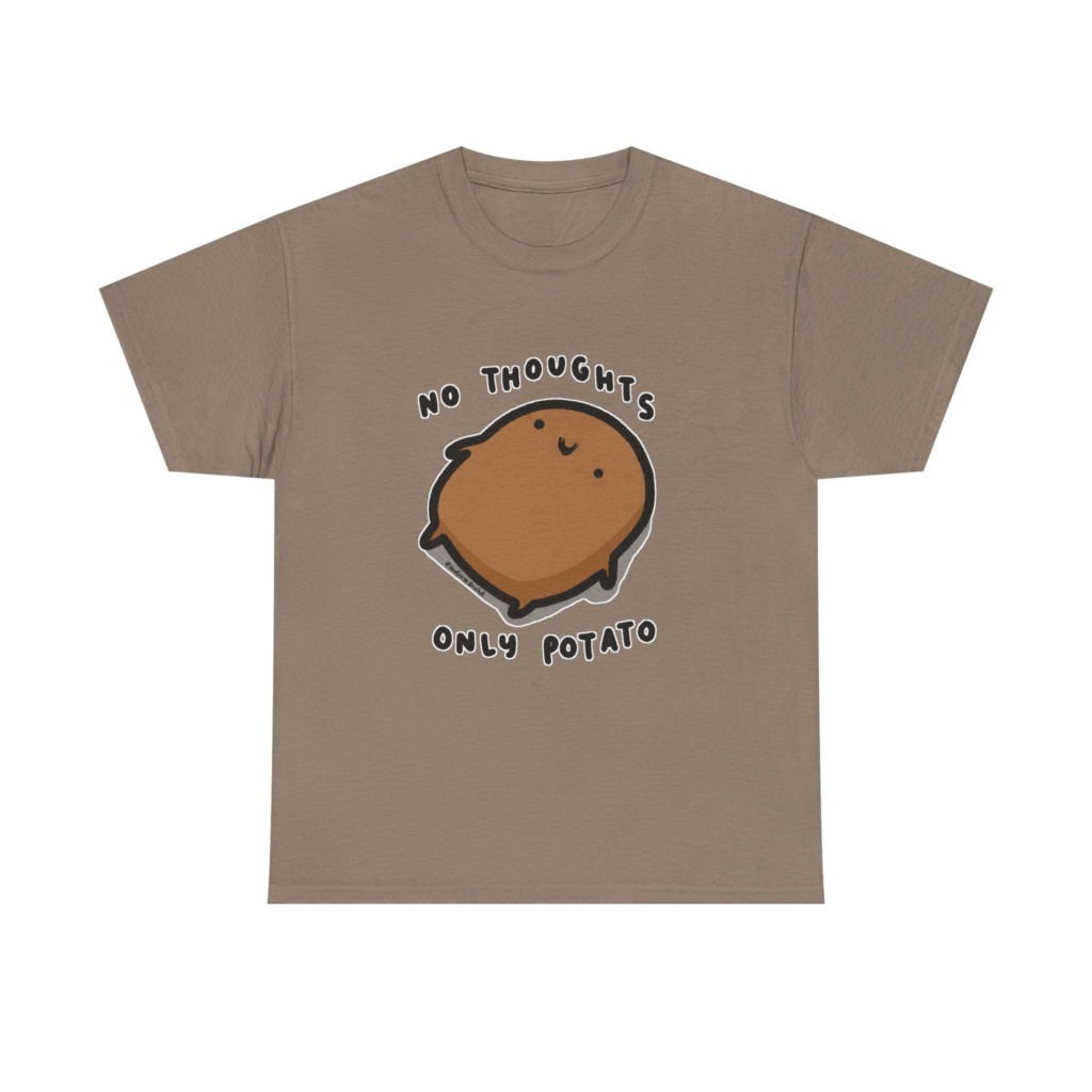 Potato Graphic T-Shirt - No Thoughts Only Potato