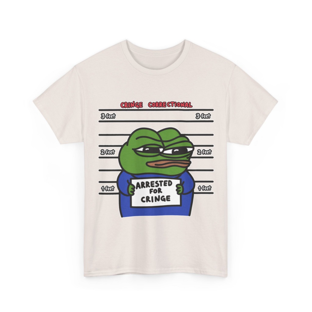 Pepe Frog Arrested for Cringe Mugshot T-Shirt