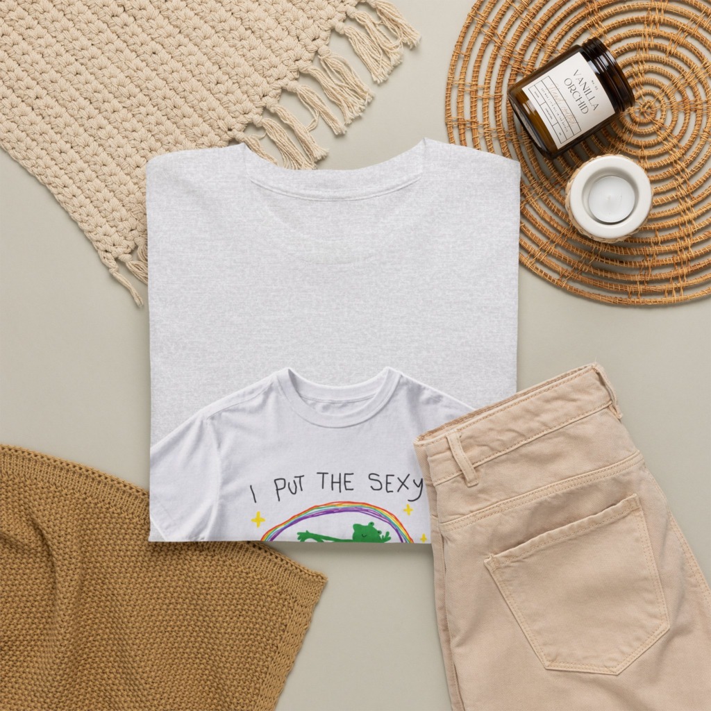 White 'I Put The Sexy In Dyslexia' Frog T-Shirt