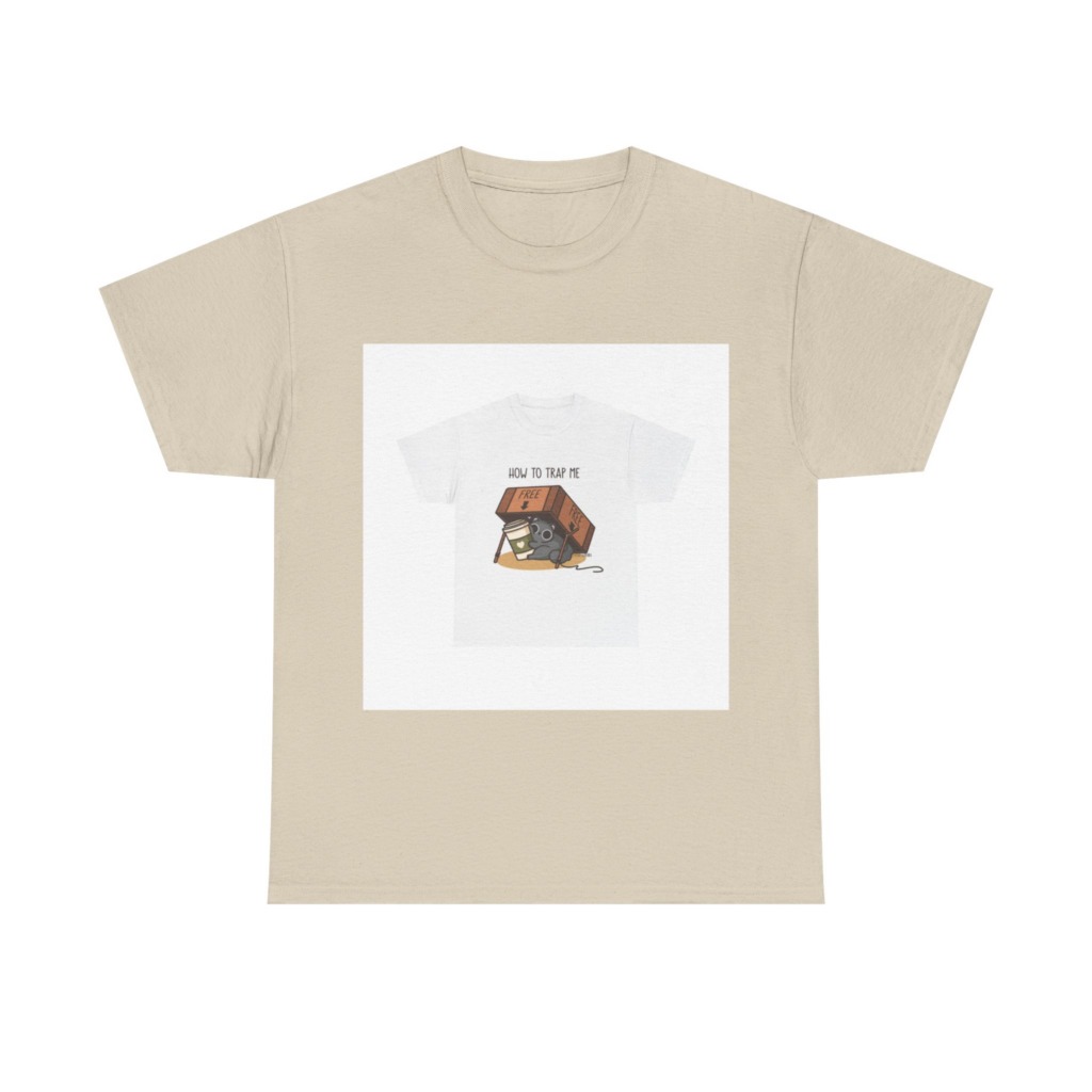 T-Shirt: How to Trap Me Cat & Coffee Graphic