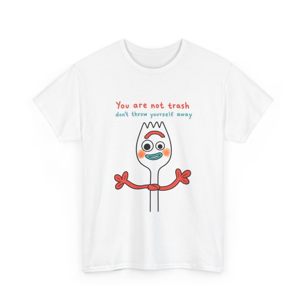 Forky 'You Are Not Trash' Graphic T-Shirt