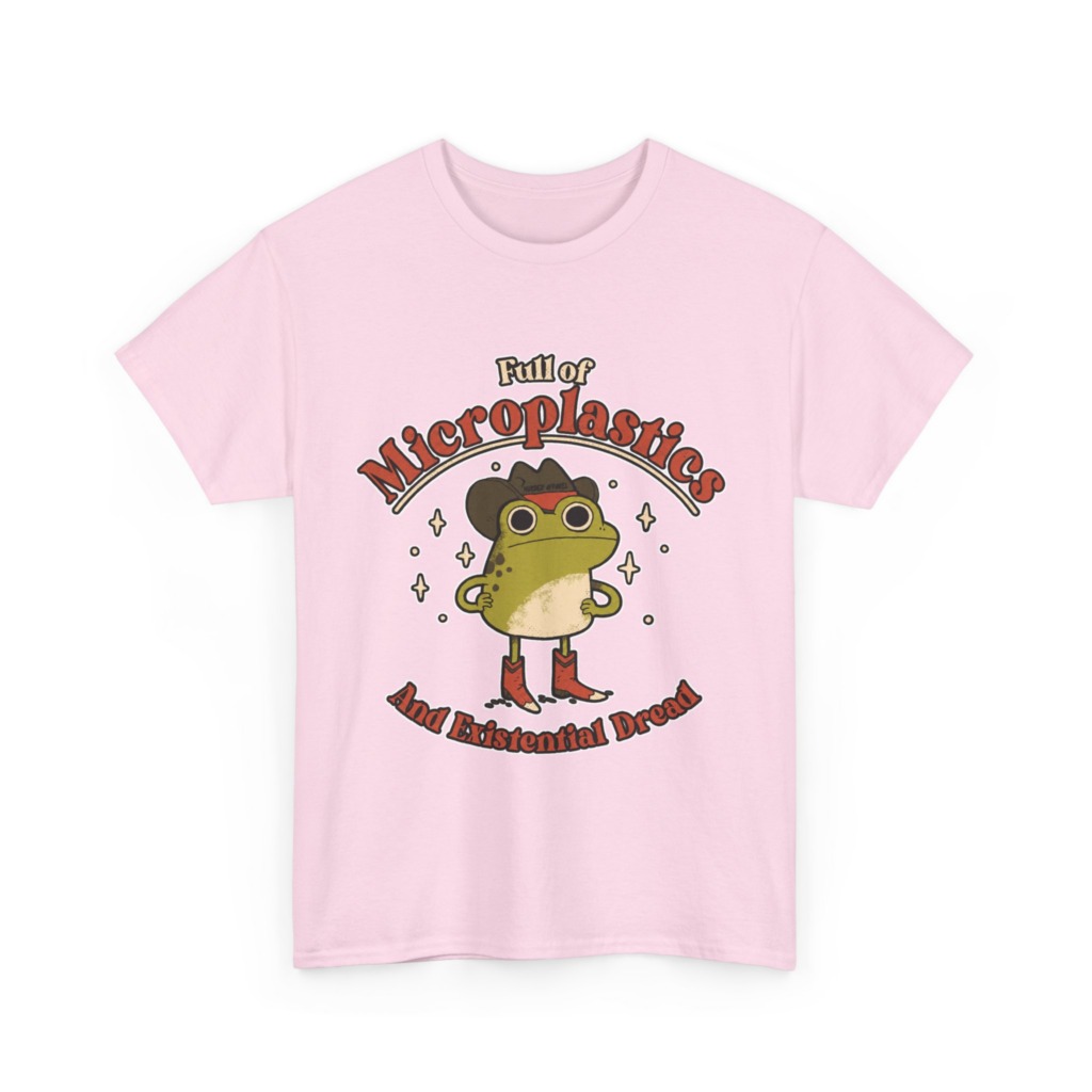 T-Shirt: Cowboy Frog Microplastics Graphic
