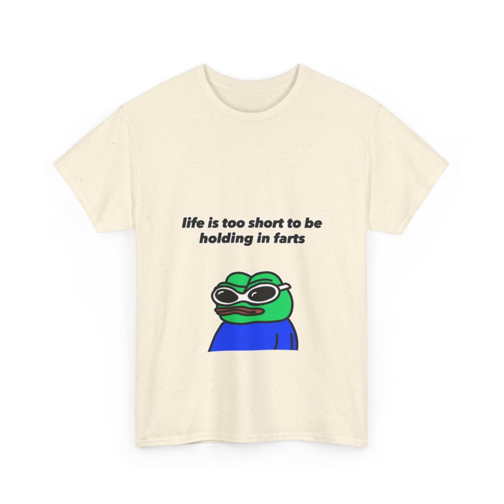 T-shirt: Pepe Frog 'Life's Too Short' Graphic Tee