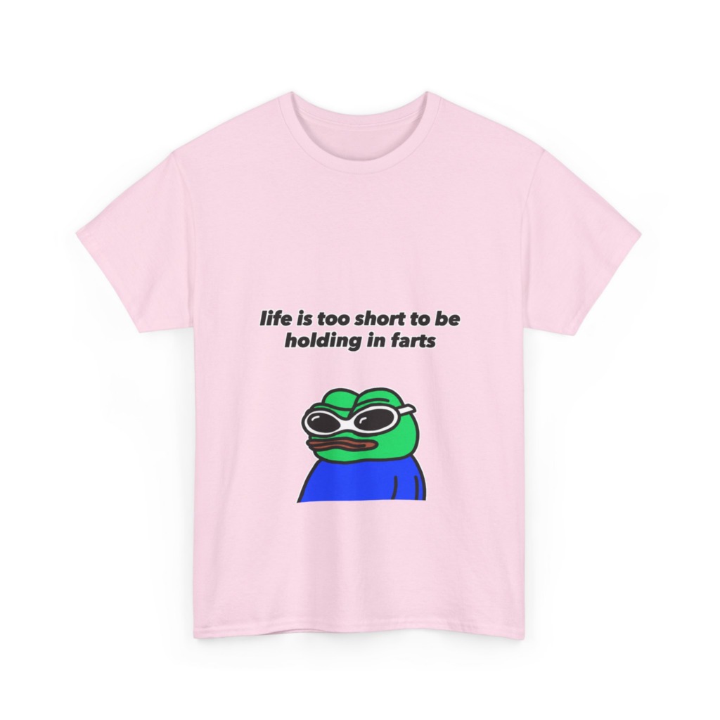 T-shirt: Pepe Frog 'Life's Too Short' Graphic Tee