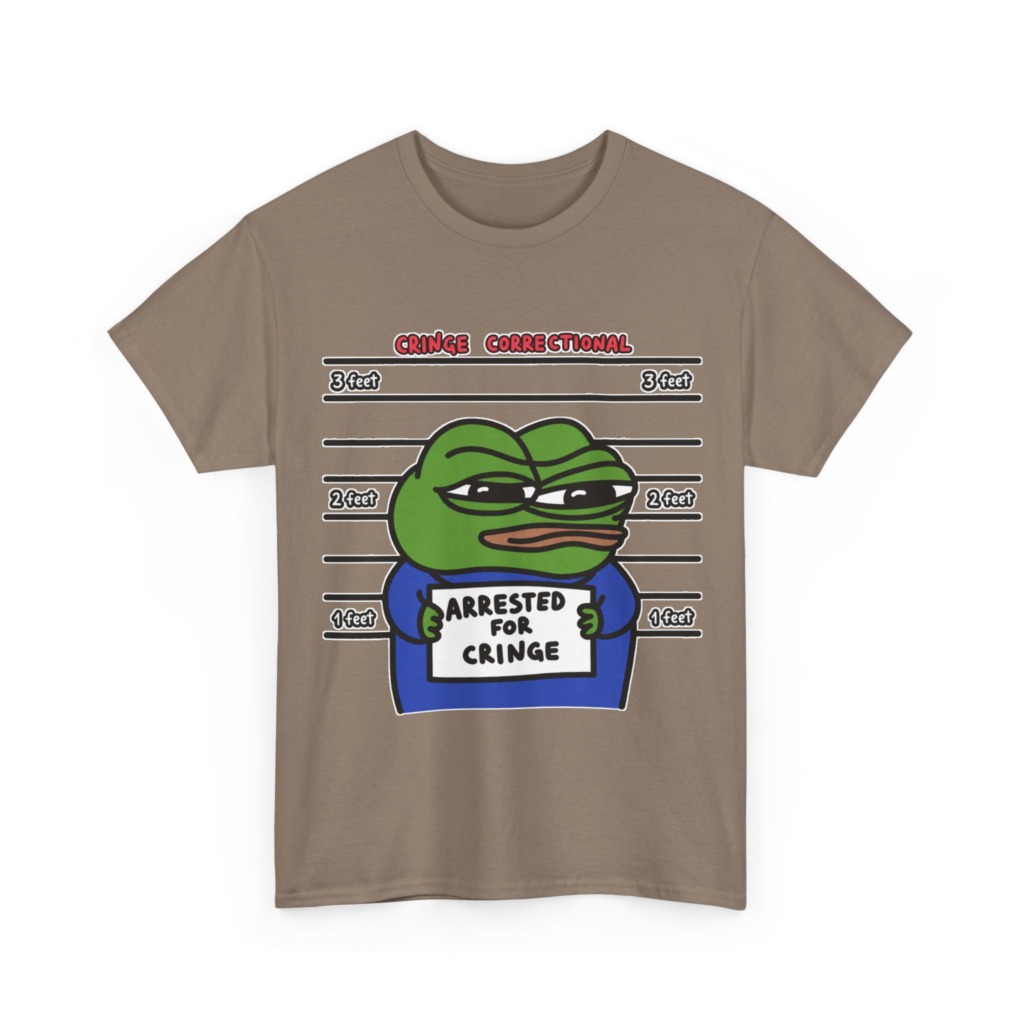Pepe Frog Arrested for Cringe Mugshot T-Shirt