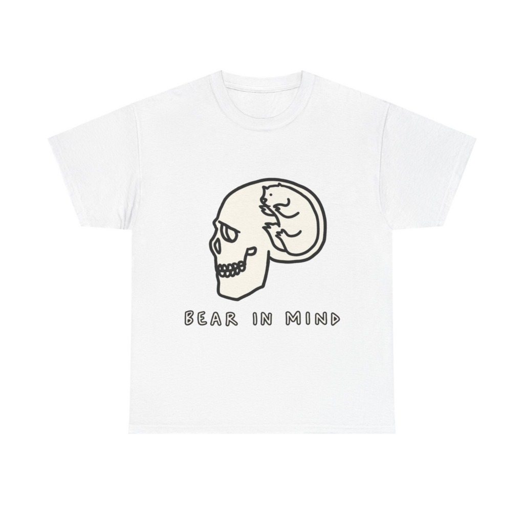 White Bear in Mind Skull Graphic T-Shirt