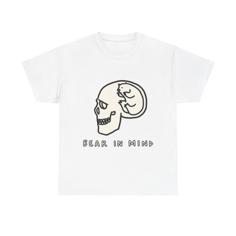 White Bear in Mind Skull Graphic T-Shirt