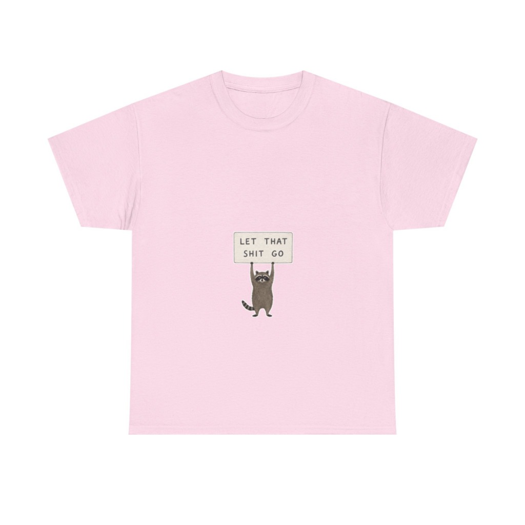 White Raccoon 'Let That Shit Go' Graphic T-Shirt