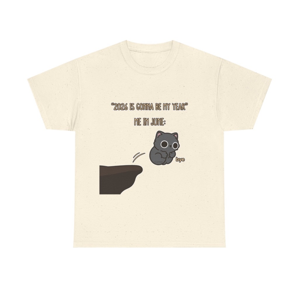T-Shirt: '2026 Is My Year' Bubu Cat Meme Print