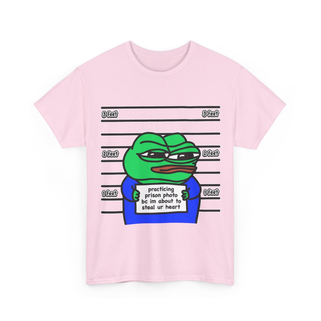T-Shirt: Pepe Frog 'Steal Your Heart' Mugshot