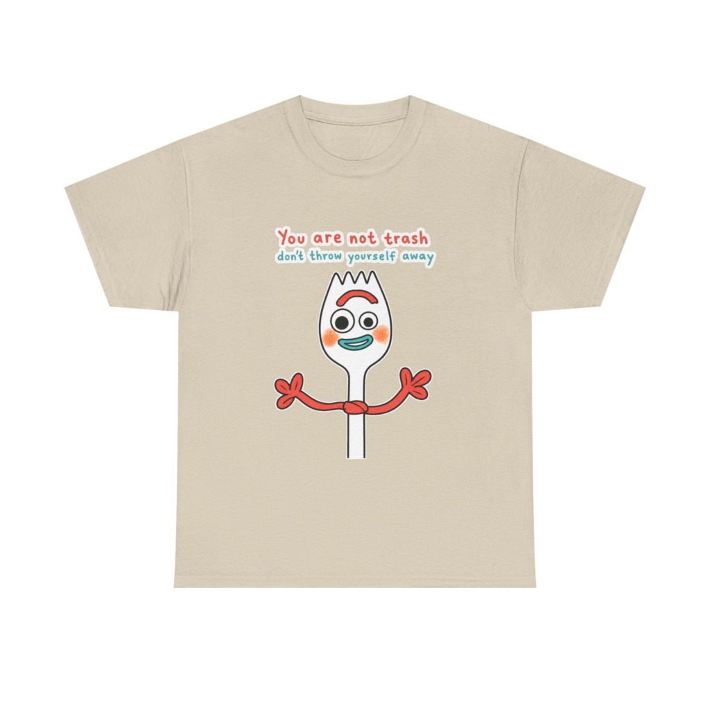 Forky 'You Are Not Trash' Graphic T-Shirt