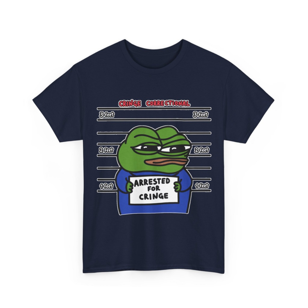 Pepe Frog Arrested for Cringe Mugshot T-Shirt