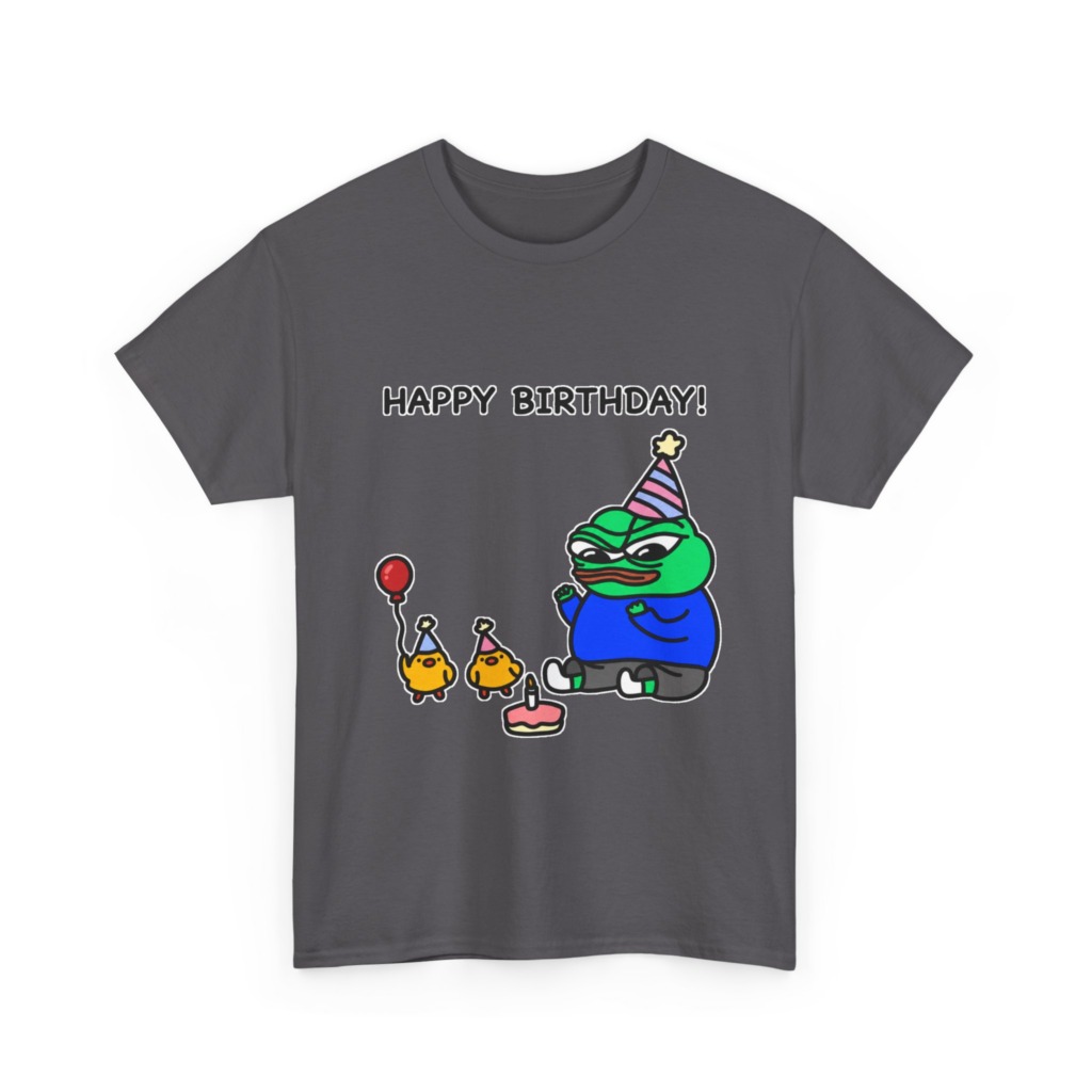 Happy Birthday Pepe Frog Party Graphic T-Shirt